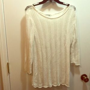 Crochet sweater cover-up